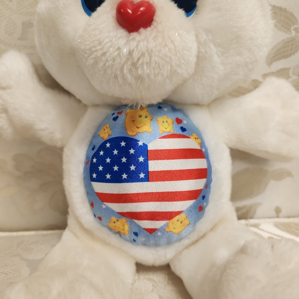 Vintage Care Bear Kenner Proud Heart Plush Stuffed Animal Environmental - Picture 4 of 13